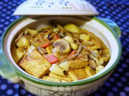 Make Mushroom tofu potatoes step 8