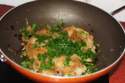 Make Spicy rice powder step 7