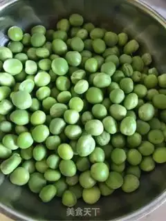 Make Clear the peas step 0