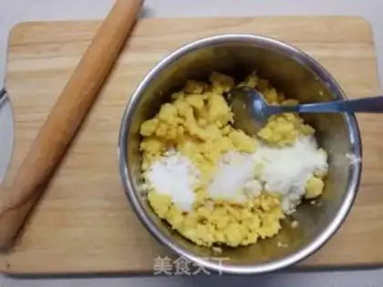 Make Green bean cake step 3