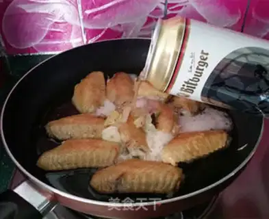 Make German beer with chicken wings step 6