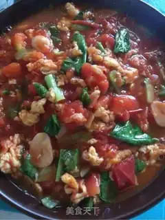Make Tomato fried eggs step 8