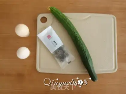 Make Egg cucumber fried wood step 0