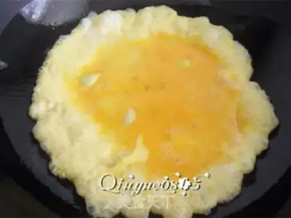 Make Egg cucumber fried wood step 4