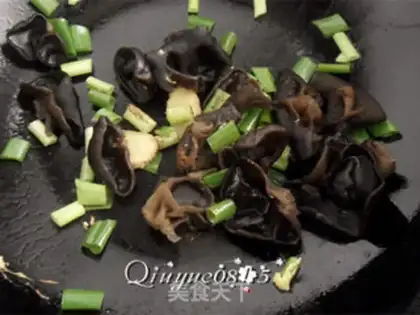 Make Egg cucumber fried wood step 6