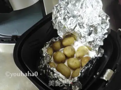 Make Baked mushrooms, potatoes step 4