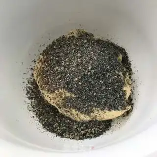Make Black sesame macchia seed toast step 3