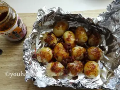 Make Baked mushrooms, potatoes step 6