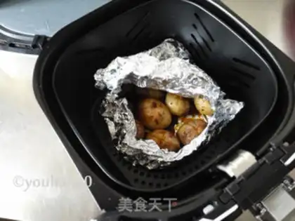 Make Baked mushrooms, potatoes step 7