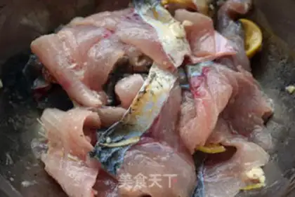 Make Lemon mint fish step 1