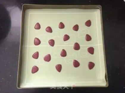 Make Pink strawberry rolls step 14