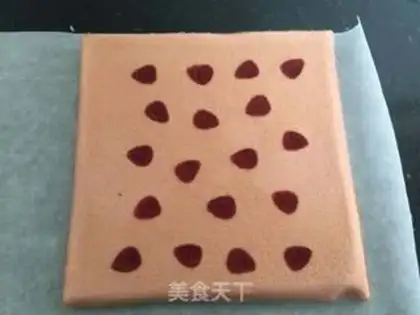 Make Pink strawberry rolls step 17