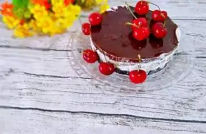Make Cocoa banana pie step 10