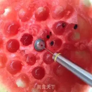 Make Cool watermelon ball step 0