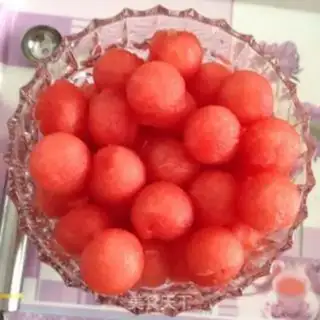 Make Cool watermelon ball step 1