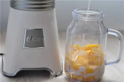 Make Mango coconut juice step 1
