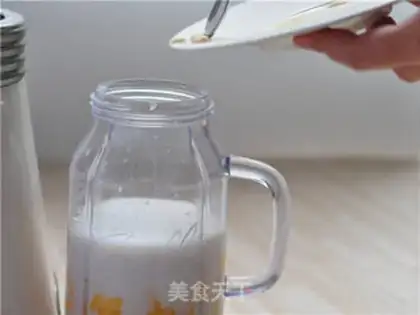 Make Mango coconut juice step 2