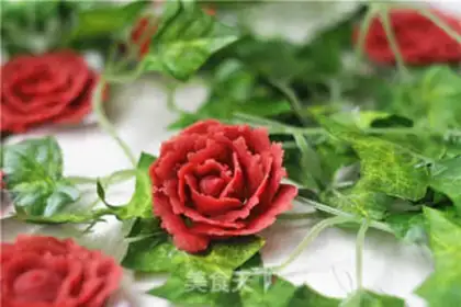 Make Almond rose cookies step 19