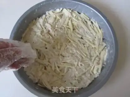 Make Ham and potatoes pizza step 5