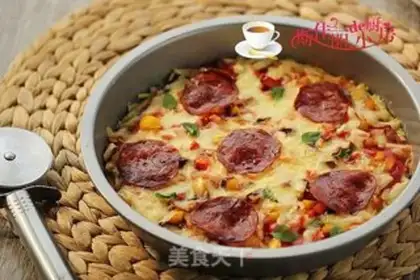 Make Ham and potatoes pizza step 11