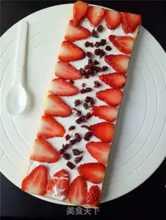 Make Strawberry cream cake step 17