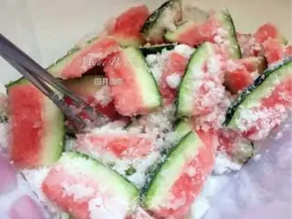 Make Watermelon pickles step 2