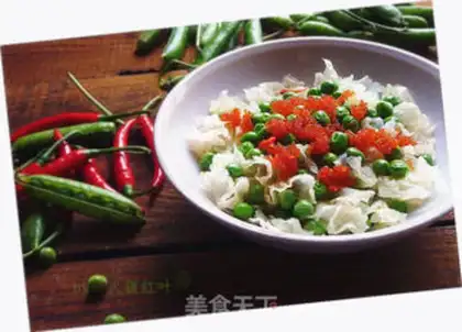 Make Crab seeds with silver peas step 7