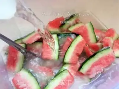 Make Watermelon pickles step 3