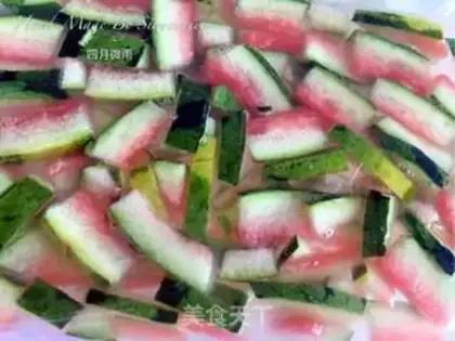 Make Watermelon pickles step 6