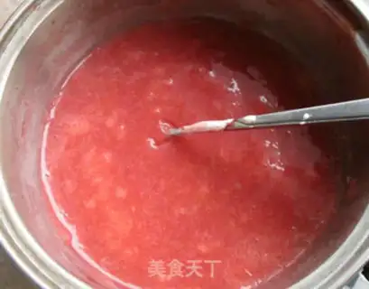 Make Strawberry butter, double pudding step 9