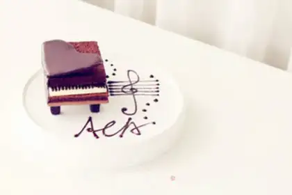 Make Coco Piano Cake step 23