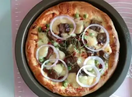 Make Spicy steak pizza step 12