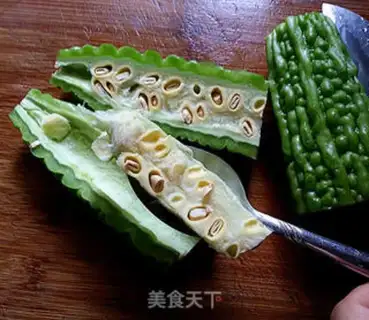 Make New garlic for a bitter melon step 2