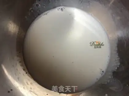 Make Green bean almond mousse step 4