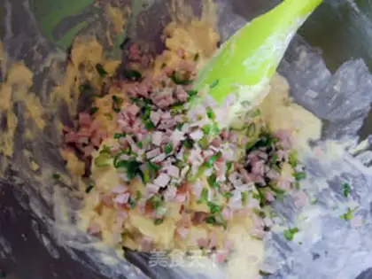 Make Half-cooked ham and marfin step 10