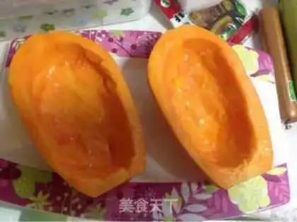 Make Cheese sea melon step 1