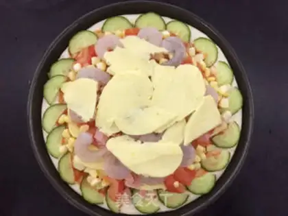 Make Ham shrimp pizza step 10