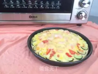 Make Ham shrimp pizza step 12