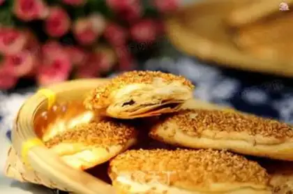 Make Onion sesame pancakes step 14