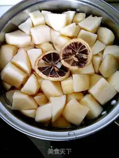 Make Lemon apple sugar step 3