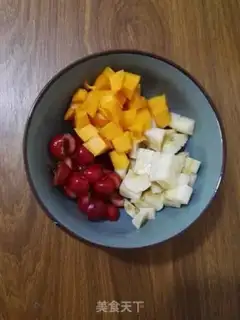Make Potato fruit tower step 2