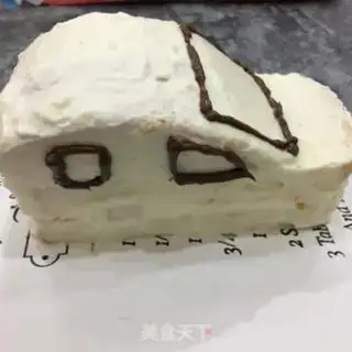 Make Pink little car cake step 19