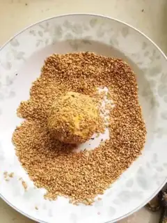 Make Pumpkin rice cake step 17