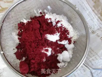 Make Red velvet donut cake step 2