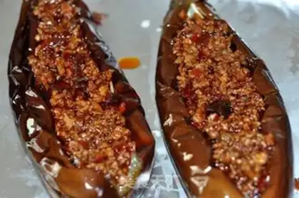 Make Garlic pasta roast eggplant step 7