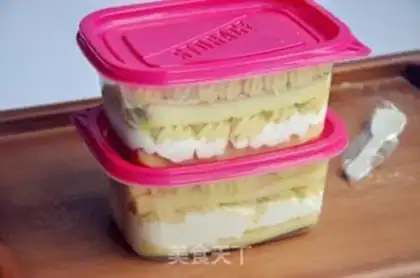 Make Bean box cake step 23