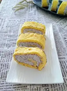 Make Pumpkin rolls of seaweed butter step 17