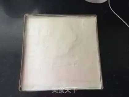 Make Pink pudding cake step 6