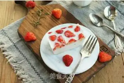 Make Japanese Strawberry Milk lamb step 5