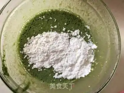 Make A spinach mud cake roll step 4